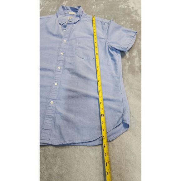 Sewn For J Crew Men's Large Blue 100% Cotton Classic Fit Button Down Shirt - Picture 6 of 7